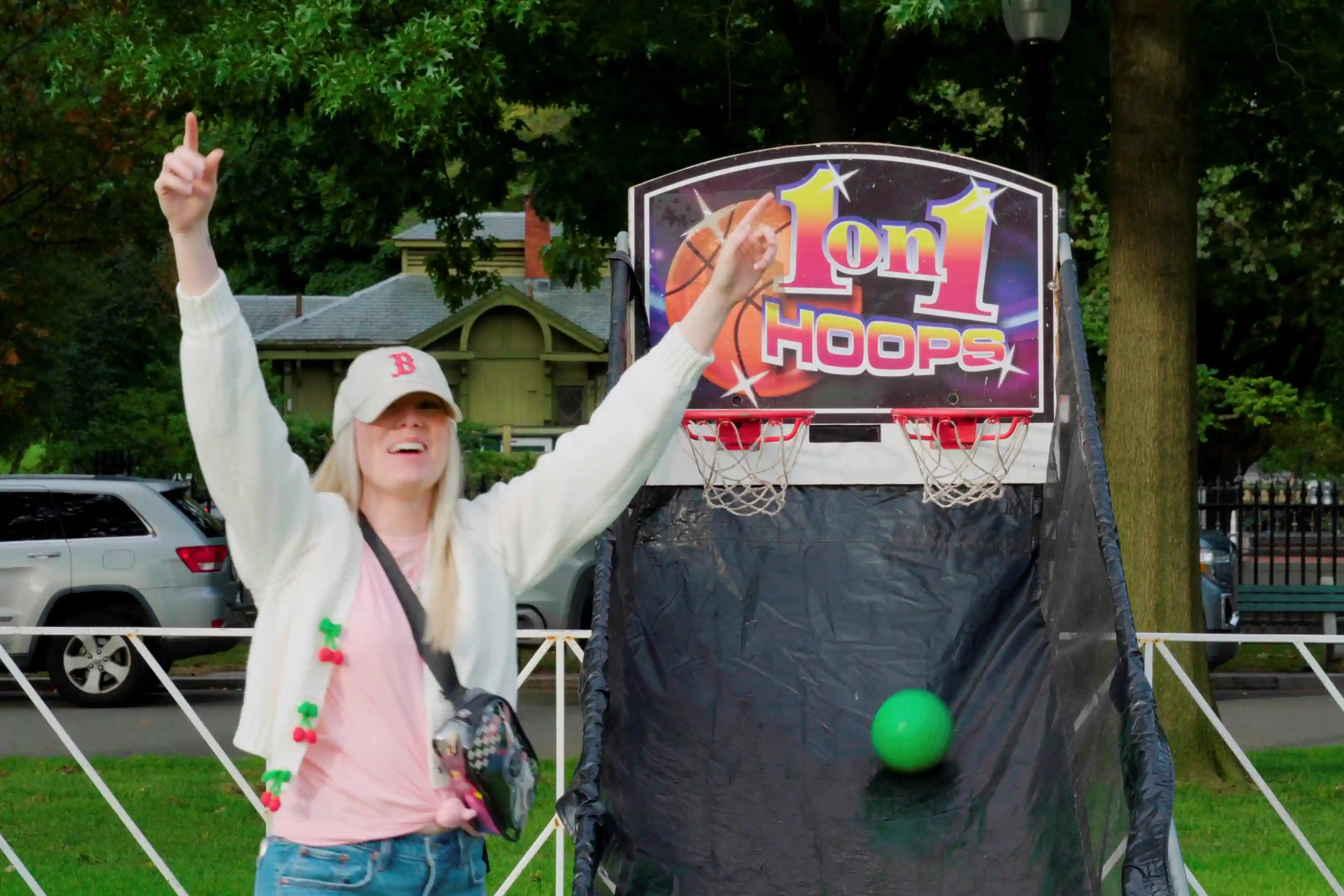 Team member cheering at the Clancy Brothers St. Jude fundraising event